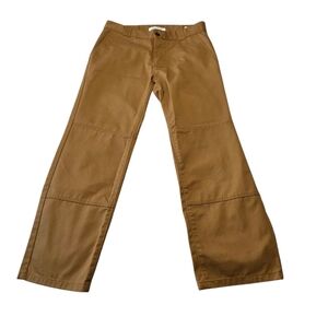 PacSun Straight Leg Double Knee Pants Men's 30 x 30 Tan Brown Stretch